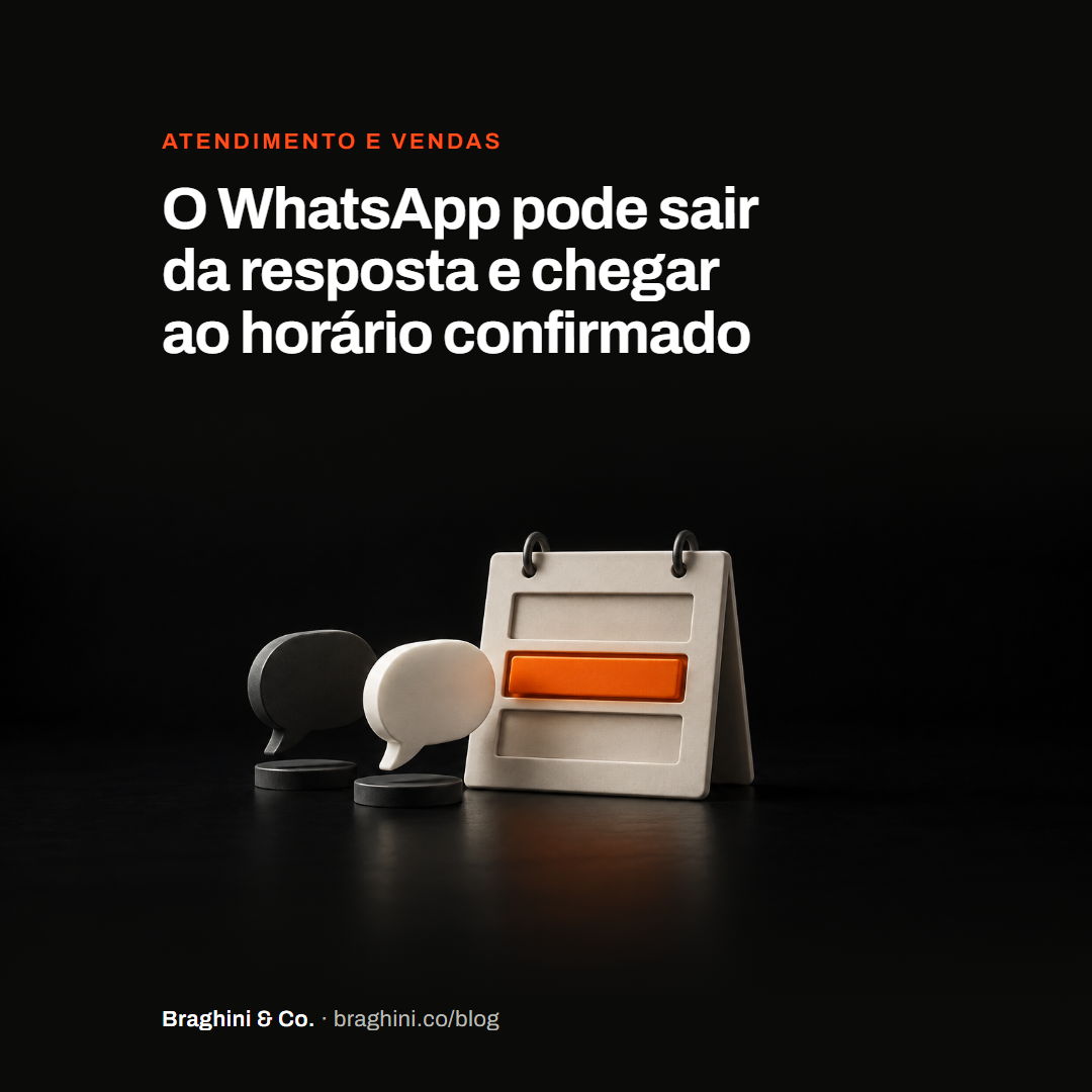 O WhatsApp pode sair da resposta e chegar ao horário confirmado