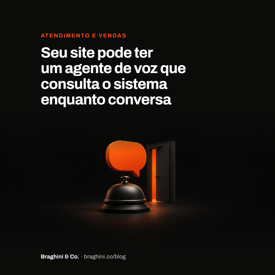Seu site pode ter um agente de voz que consulta o sistema enquanto conversa