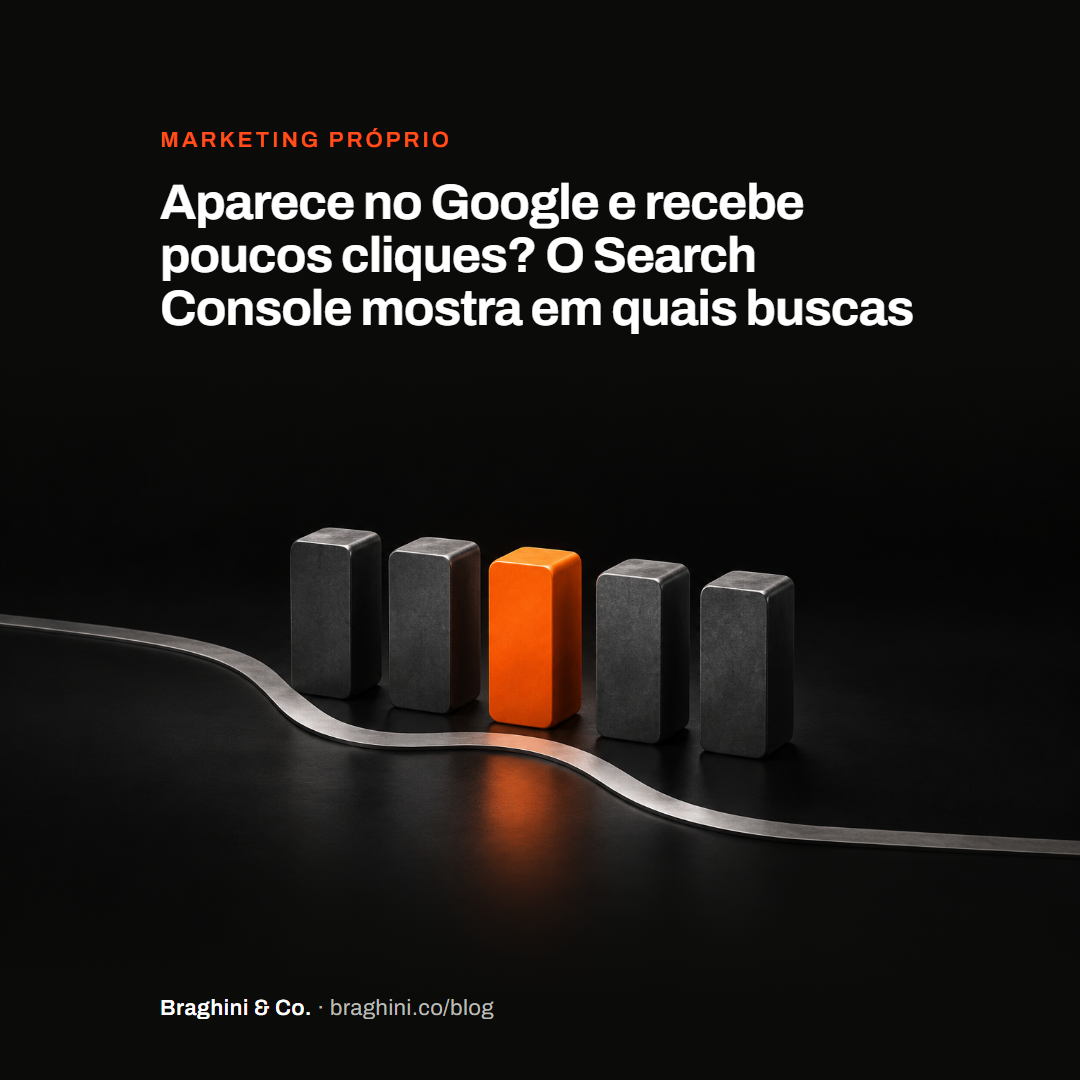 Aparece no Google e recebe poucos cliques? O Search Console mostra em quais buscas